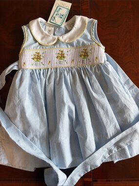 Lulu Bebe smocked lemon dress